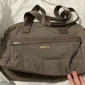 KIPLING Grey Large Shoulder Bag